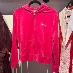 Juicy Couture Pink Velvet Hoodie Jacket